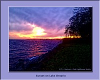 sunset on Lake Ontario
