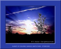 Sunset at Colonel Samuel Smith park, Etobicoke, ON